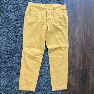 Prana Mustard Trousers Sz 8